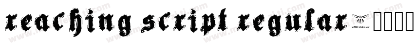 Reaching Script Regular字体转换